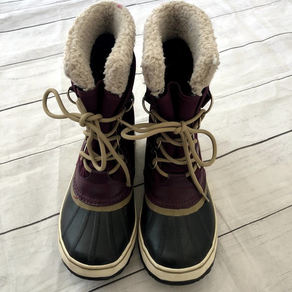 Womens Carnival Sorel Snow boots Purple Size 6.5 - Picture 3 of 3